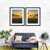 Misty Meadow At Sunrise Wall Art
