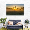 Misty Meadow At Sunrise Wall Art