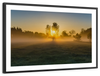 Misty Meadow At Sunrise Wall Art