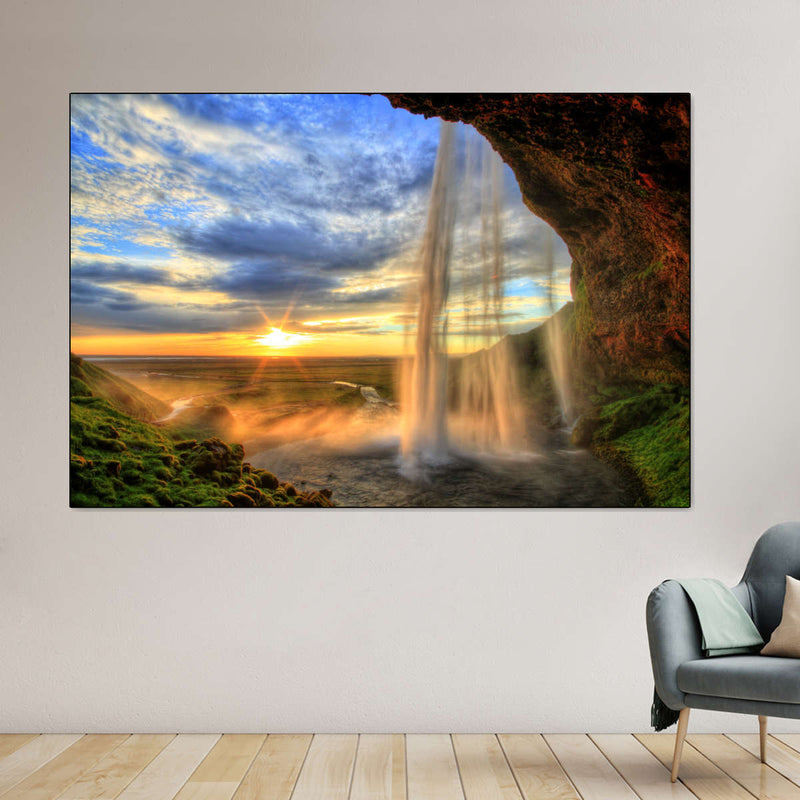 Mountain Waterfall Wall Art