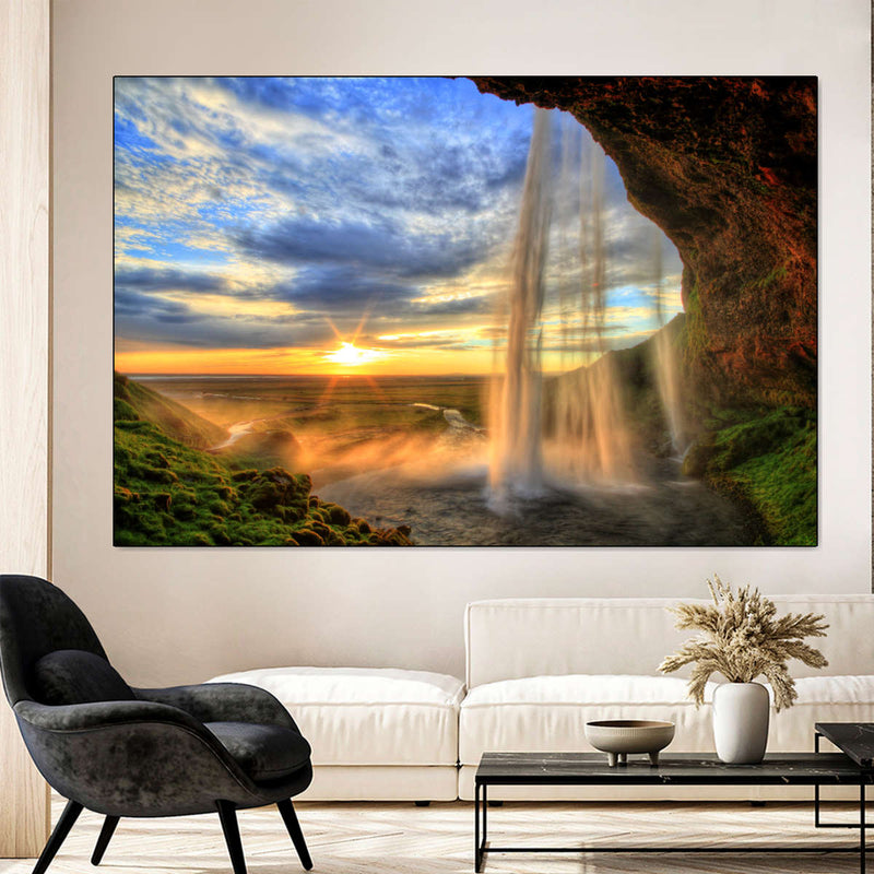 Mountain Waterfall Wall Art