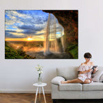 Mountain Waterfall Wall Art