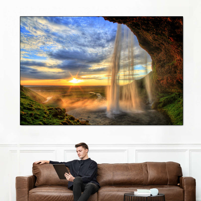 Mountain Waterfall Wall Art
