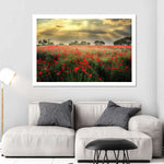 Scandinavian Poppy Field Wall Art