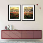 Scandinavian Poppy Field Wall Art