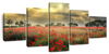 Scandinavian Poppy Field Wall Art