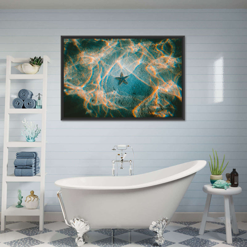 Sandy Underwater Starfish Wall Art