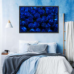 Royal Blue Roses Wall Art