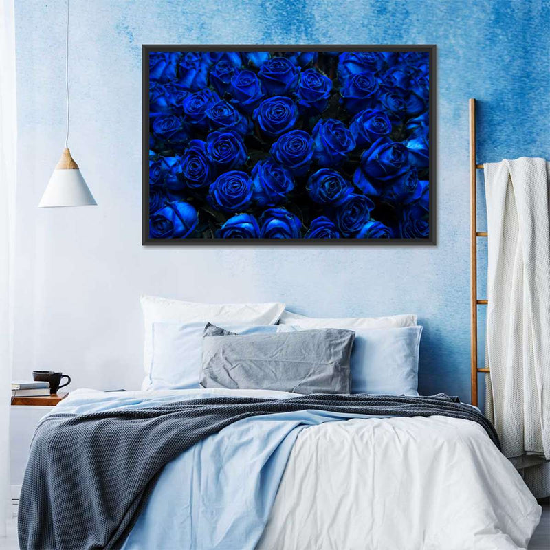 Royal Blue Roses Wall Art