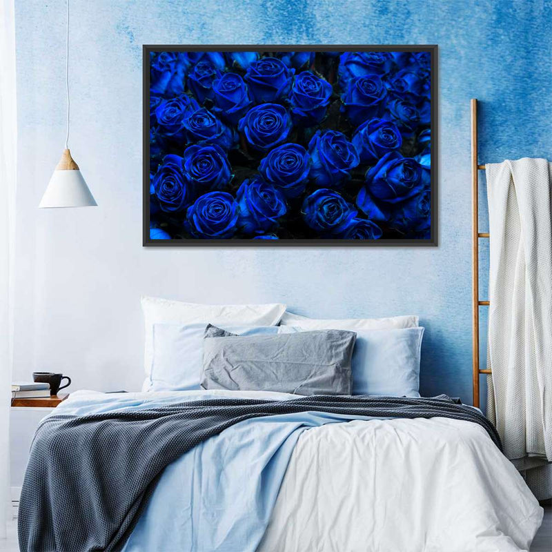 Royal Blue Roses Wall Art