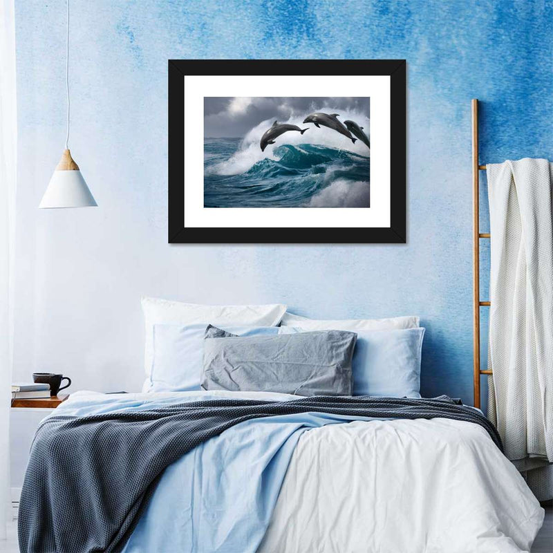 Leaping Dolphins Wall Art