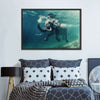Swimming Elephant Wall Art