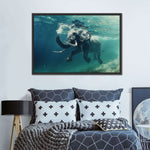 Swimming Elephant Wall Art