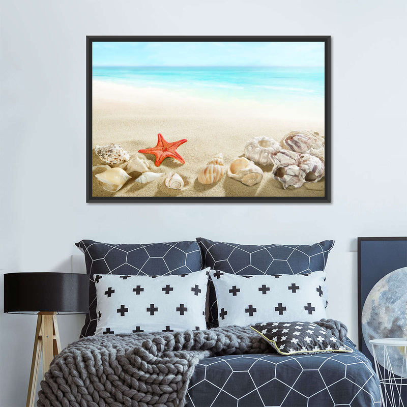 Seashells At The Beach Wall Art