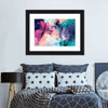 Pink And Blue Abstract Wall Art