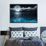 Romantic Full Moon Wall Art
