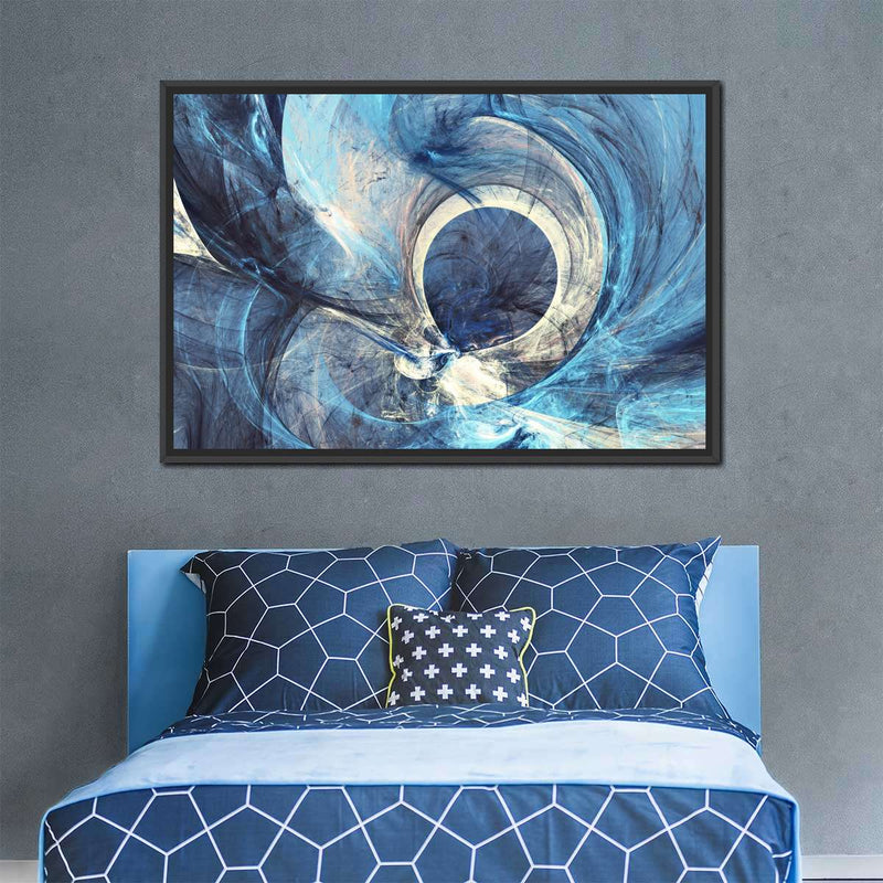 Ocean Line Swirls Abstract Wall Art