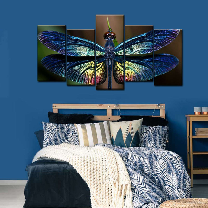 Prismatic Dragonfly Wall Art