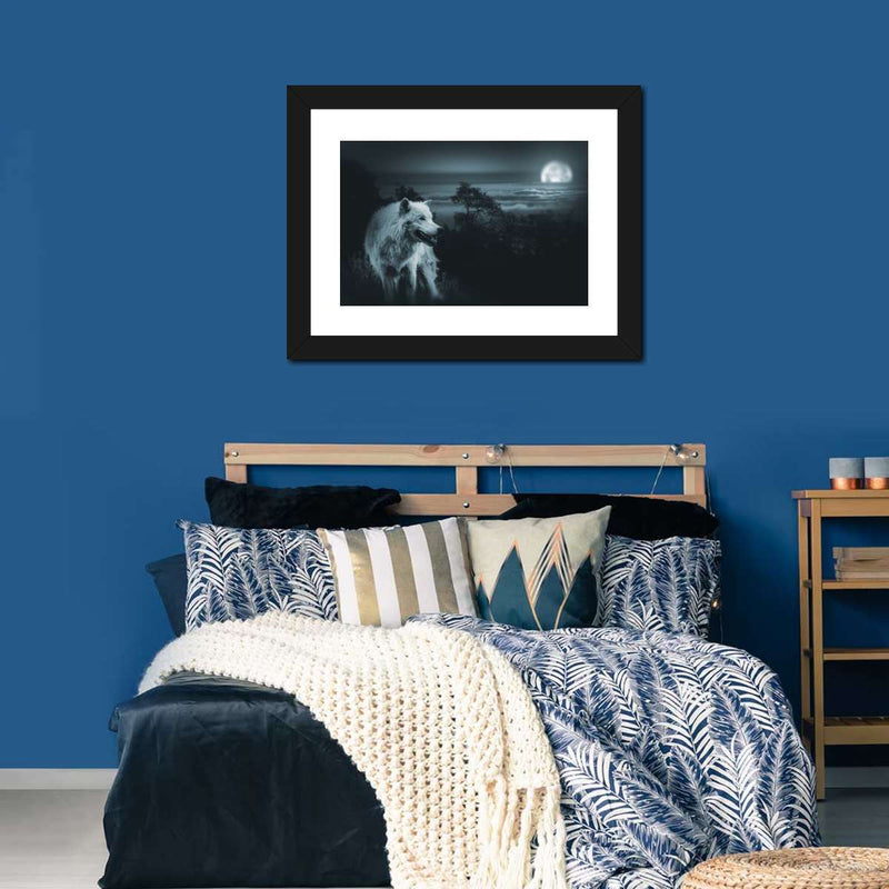 Moon Wolf Wall Art