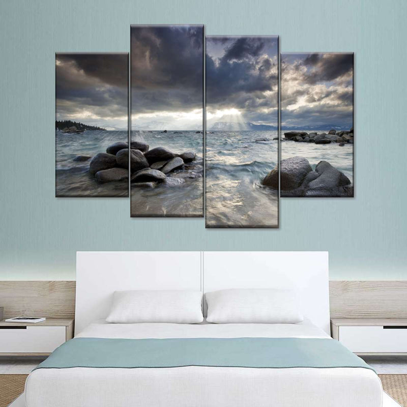 Sunlit Lake Tahoe Wall Art