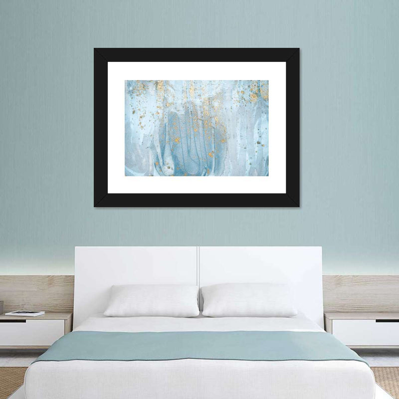 Light Blue Abstract Wall Art