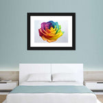 Rainbow Rose Wall Art