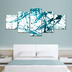 Teal Abstract Wall Art