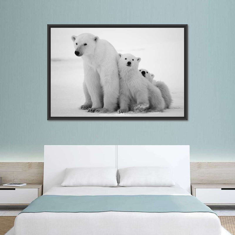 Polar Bear Family Wall Art