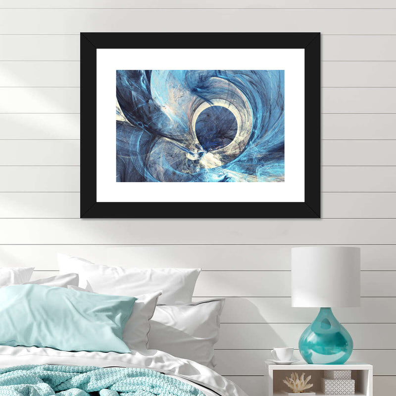 Ocean Line Swirls Abstract Wall Art