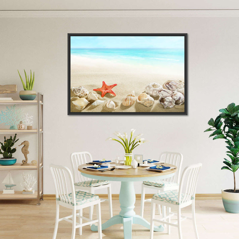 Seashells At The Beach Wall Art