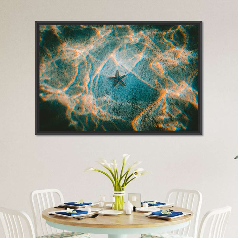 Sandy Underwater Starfish Wall Art