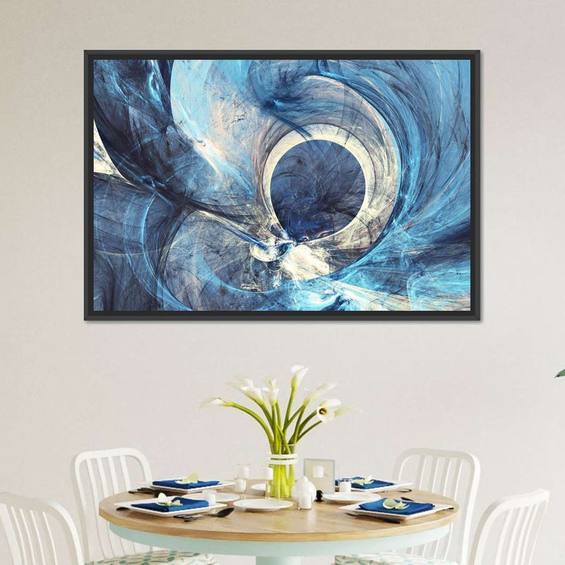 Ocean Line Swirls Abstract Wall Art