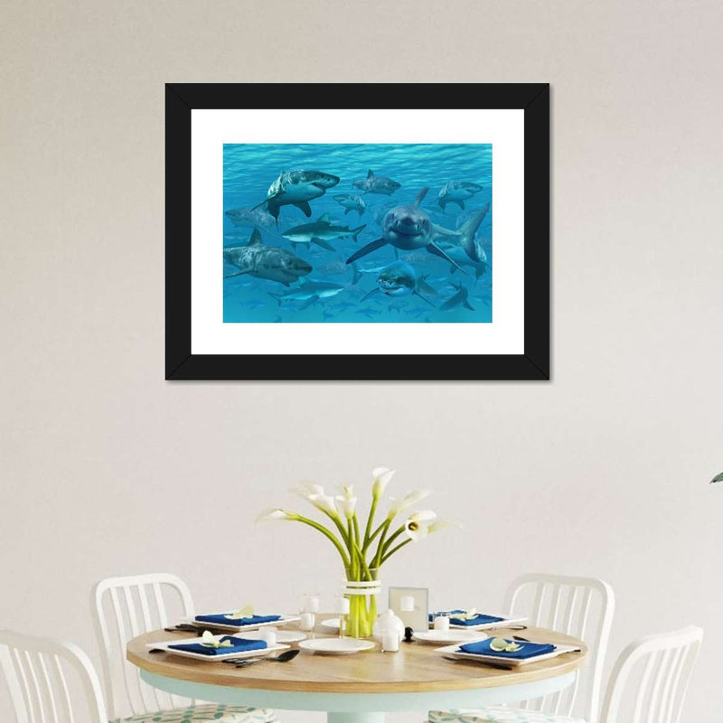 Shiver Of Sharks Wall Art