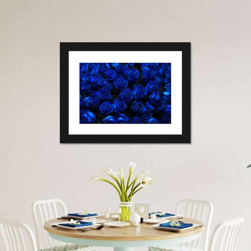 Royal Blue Roses Wall Art