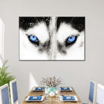 Husky's Eyes Wall Art