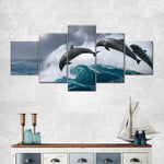 Leaping Dolphins Wall Art