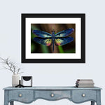 Prismatic Dragonfly Wall Art