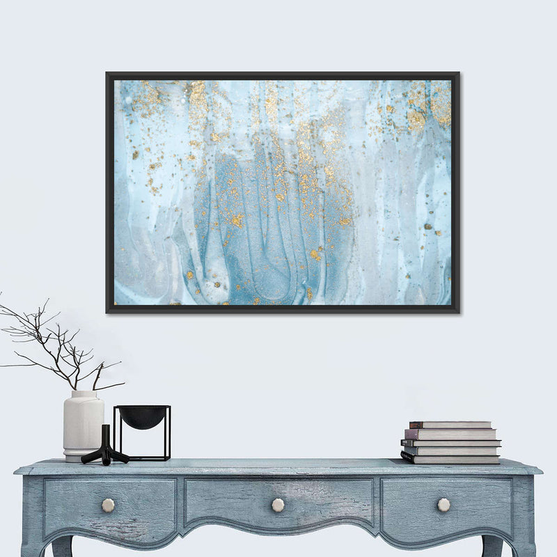 Light Blue Abstract Wall Art