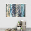 Rustic Blooming Succulent Wall Art