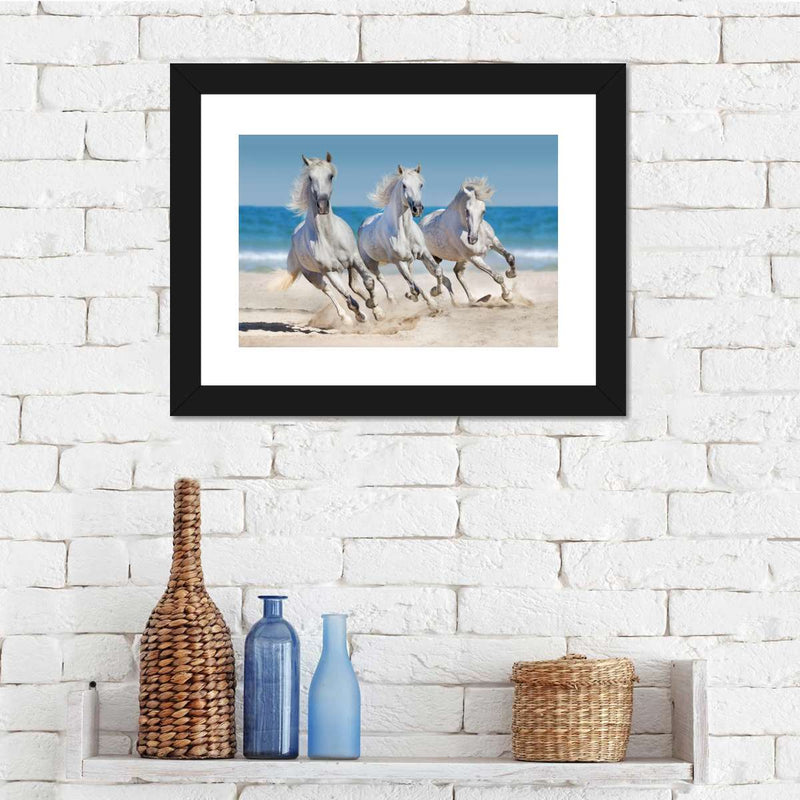 Wild Beach Horses Wall Art