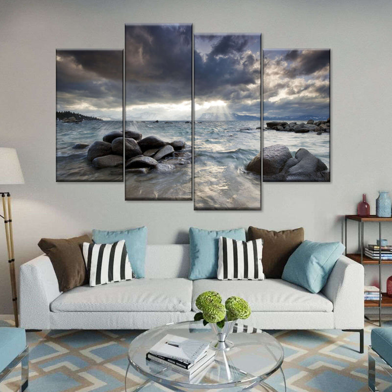 Sunlit Lake Tahoe Wall Art