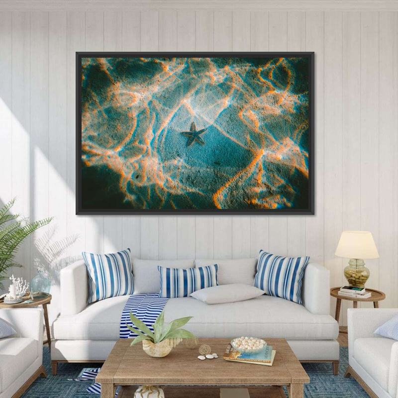 Sandy Underwater Starfish Wall Art