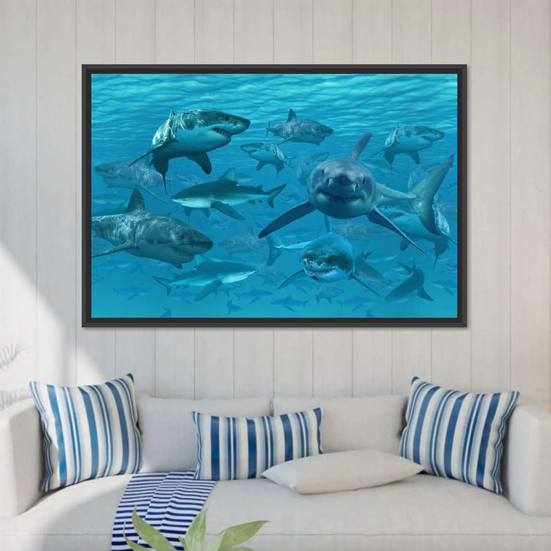 Shiver Of Sharks Wall Art