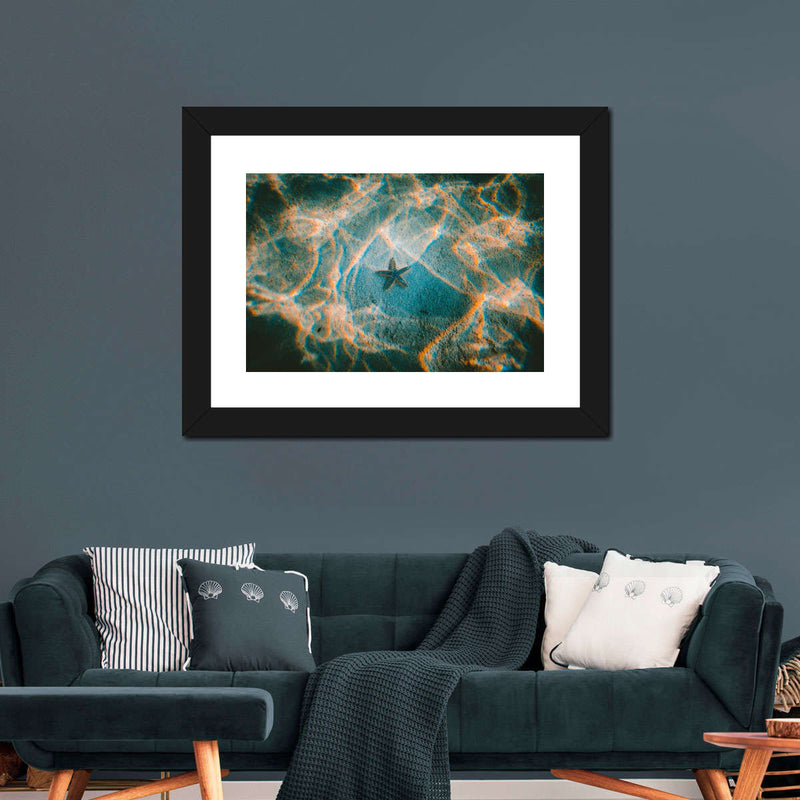 Sandy Underwater Starfish Wall Art