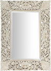Indiana 30"x42" Carved Wood Wall Mirror