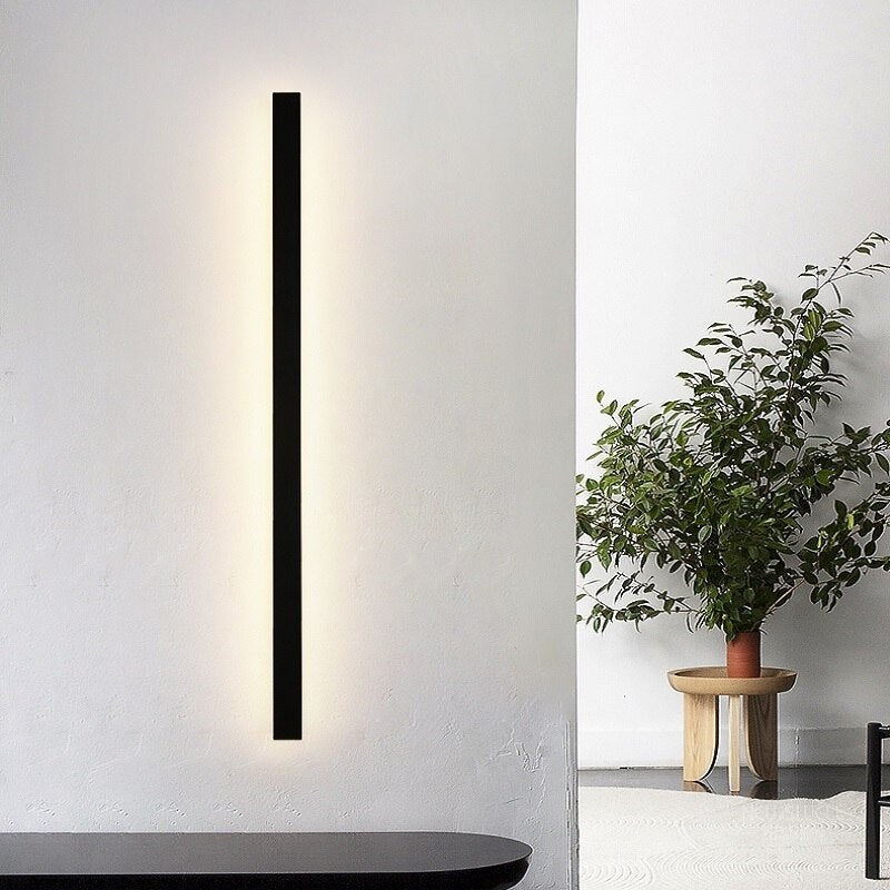 MIRODEMI® Black Outdoor Waterproof Antirust Aluminum Long LED Wall Lamp For Villa porch