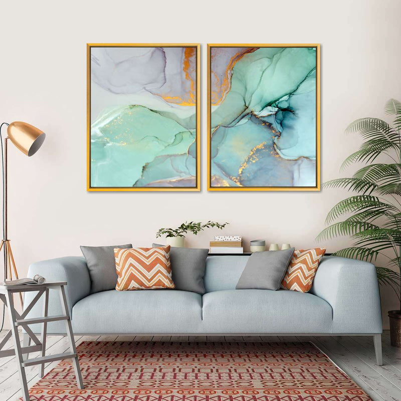 Green Bronze Abstract Wall Art