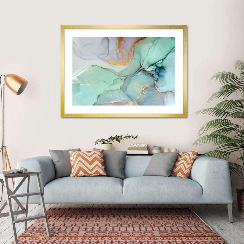 Green Bronze Abstract Wall Art