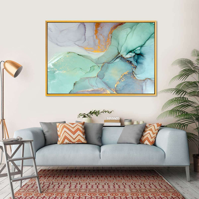 Green Bronze Abstract Wall Art