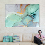 Green Bronze Abstract Wall Art